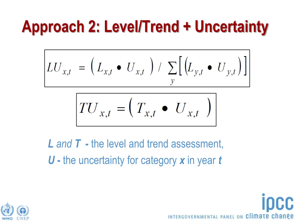 approach 2 level trend uncertainty