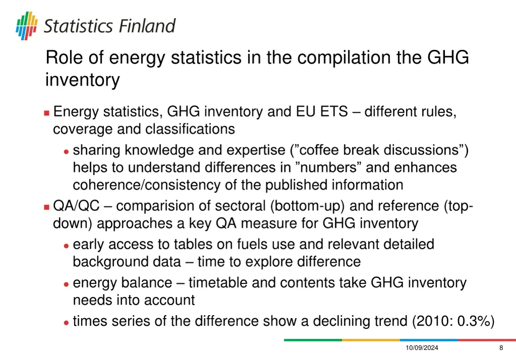 role of energy statistics in the compilation 2