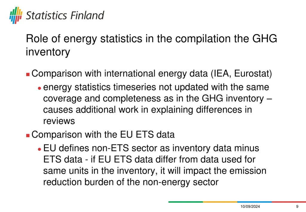 role of energy statistics in the compilation 3