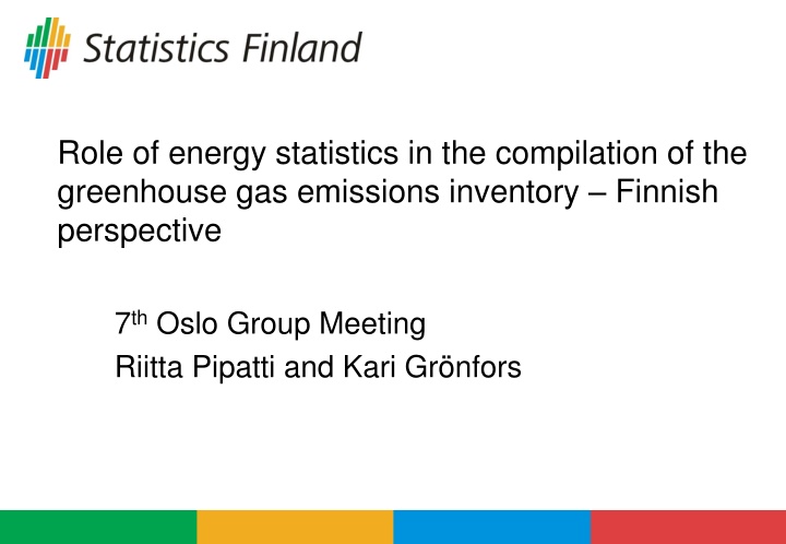 role of energy statistics in the compilation