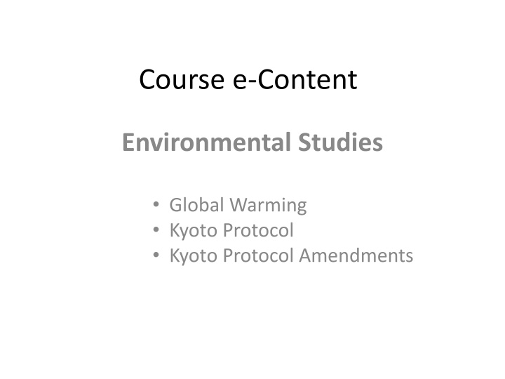 course e content