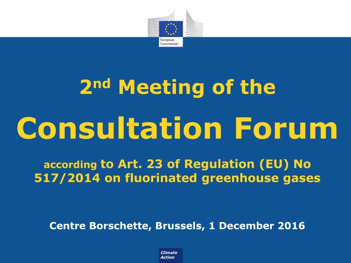 2 nd meeting of the consultation forum