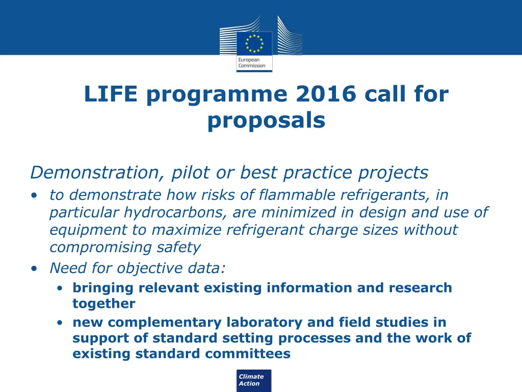 life programme 2016 call for proposals