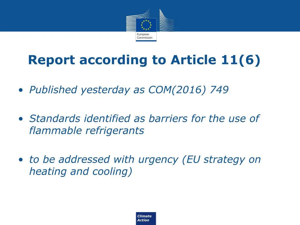 report according to article 11 6