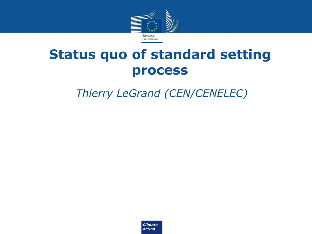 status quo of standard setting process