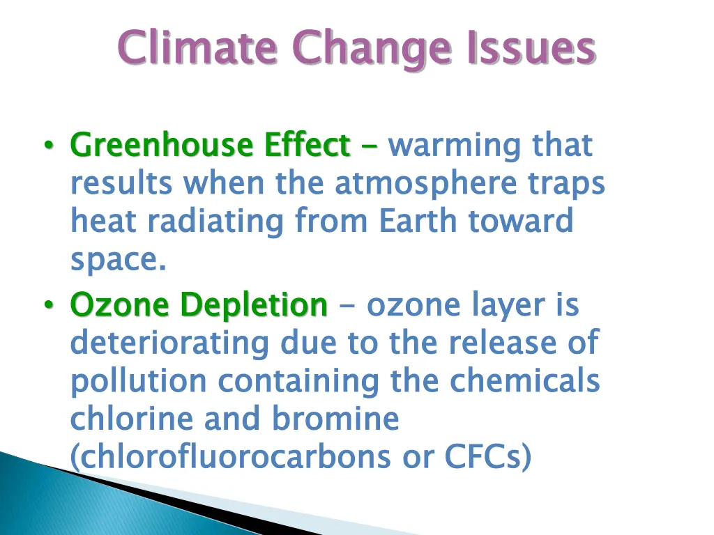 climate change issues