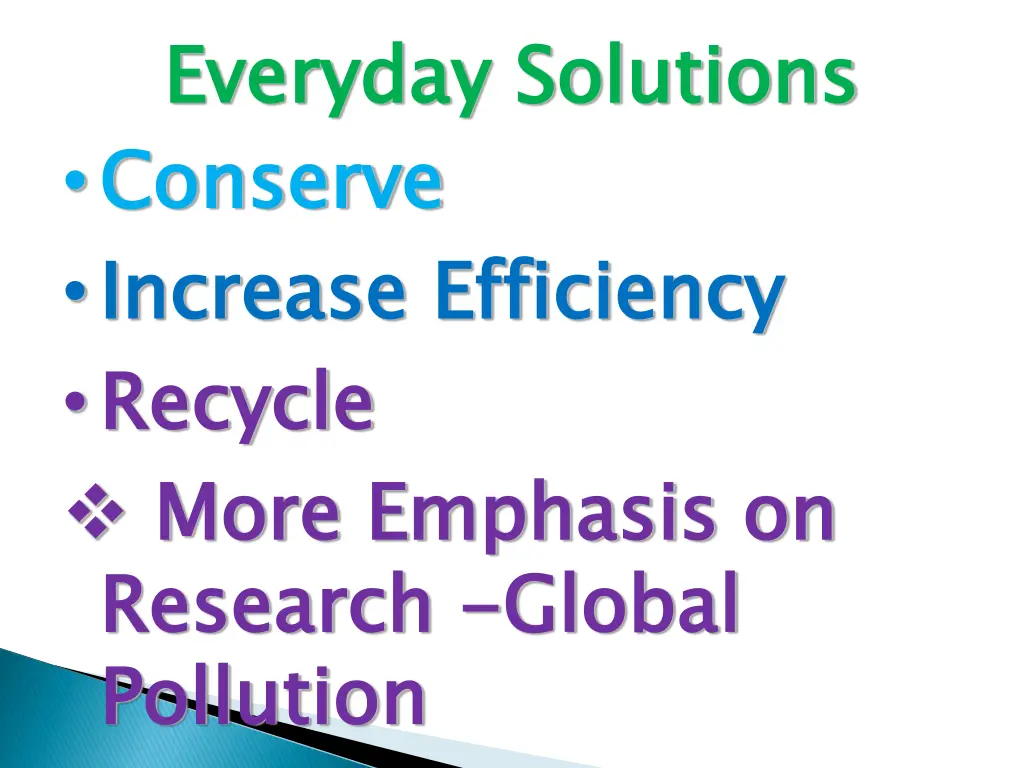 everyday solutions conserve increase efficiency