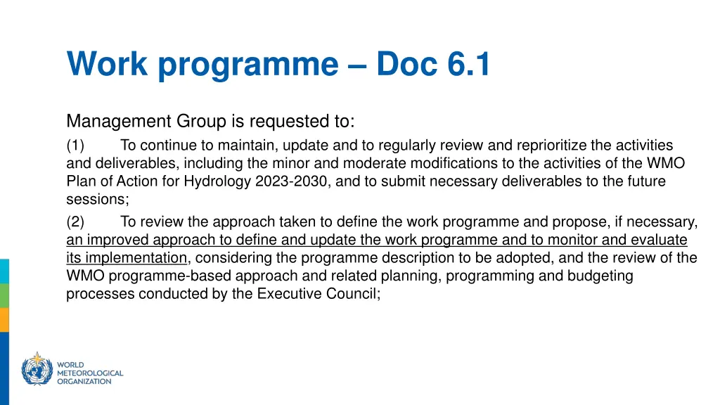 work programme doc 6 1 1