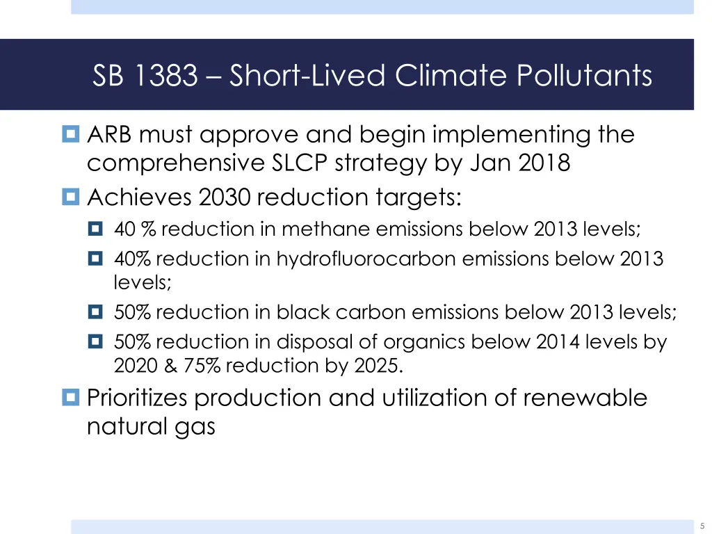 sb 1383 short lived climate pollutants