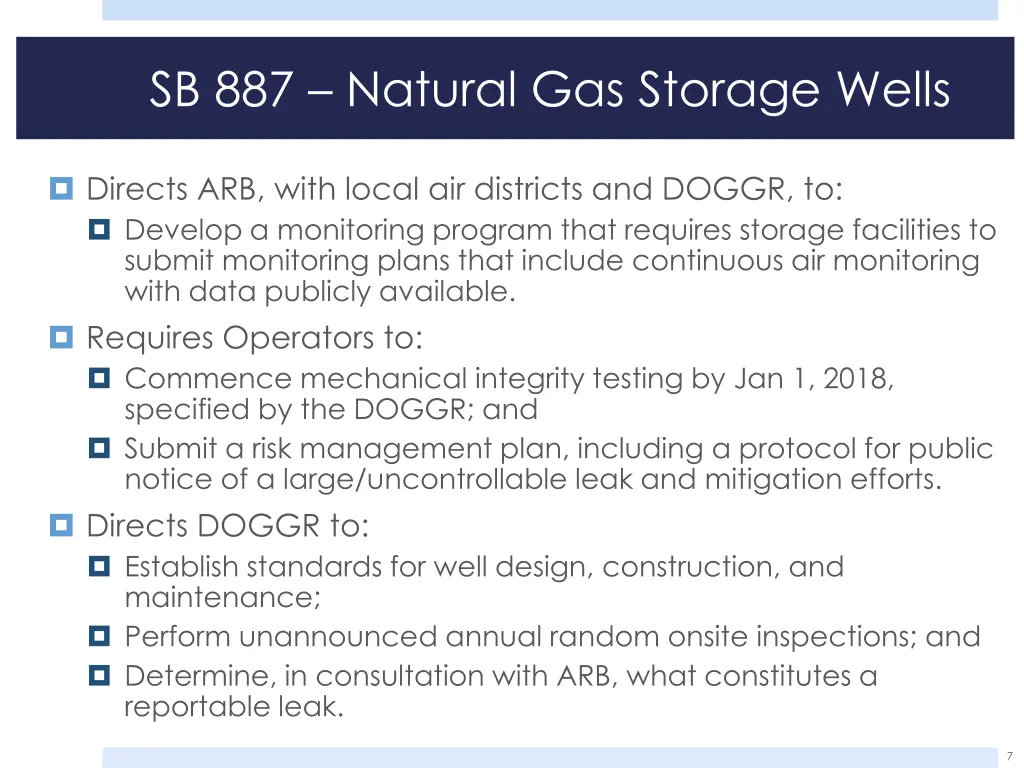 sb 887 natural gas storage wells