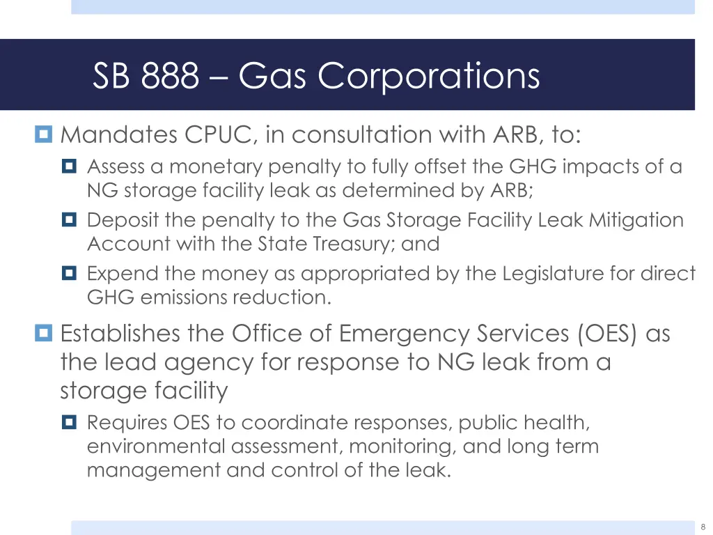 sb 888 gas corporations