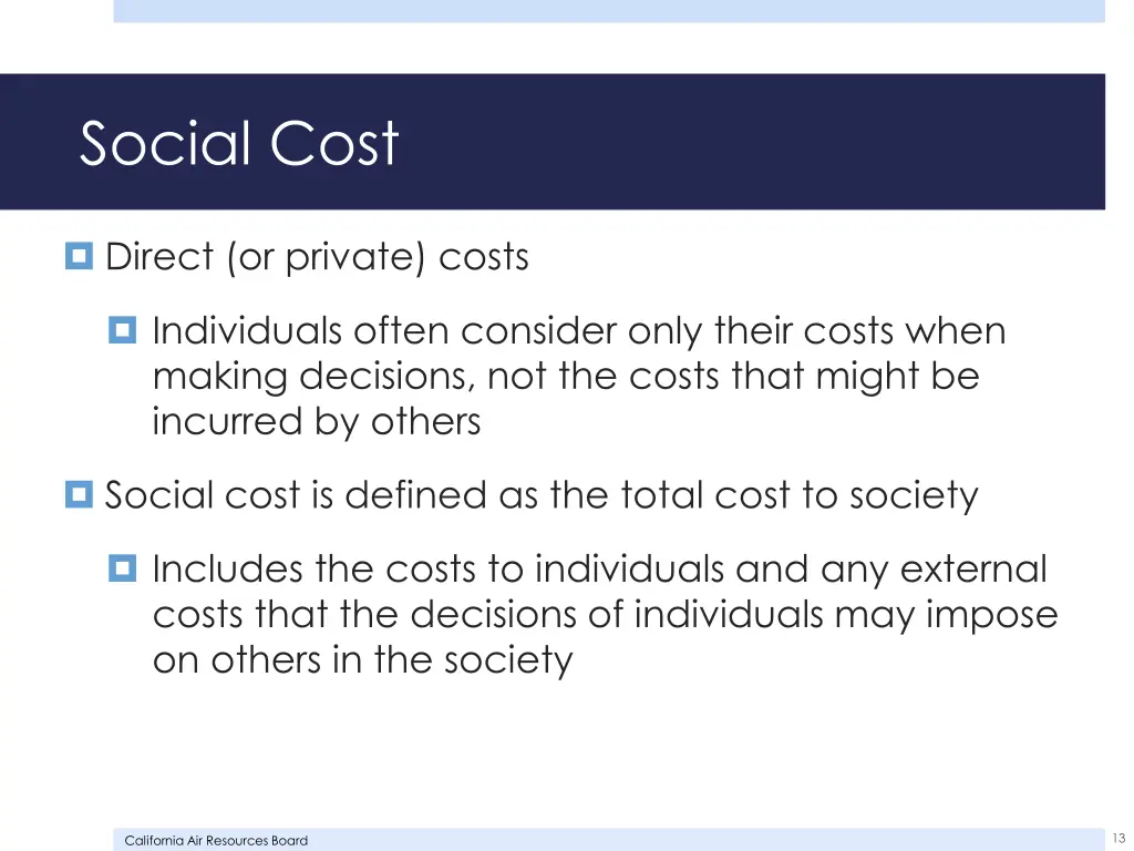 social cost