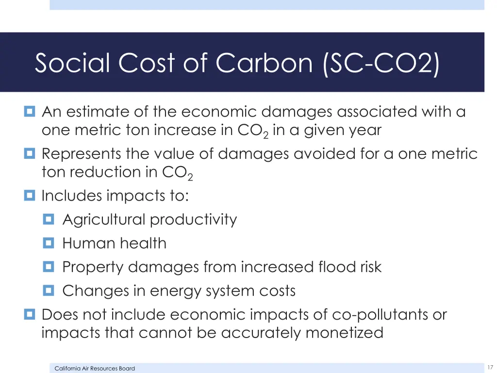 social cost of carbon sc co2