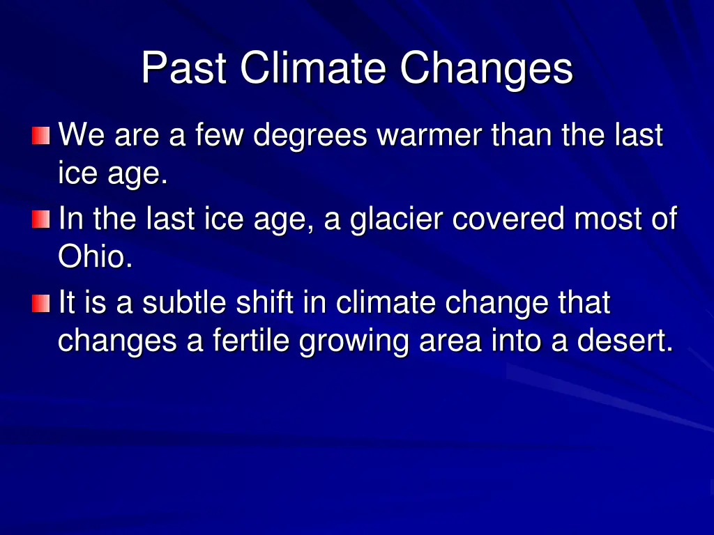 past climate changes