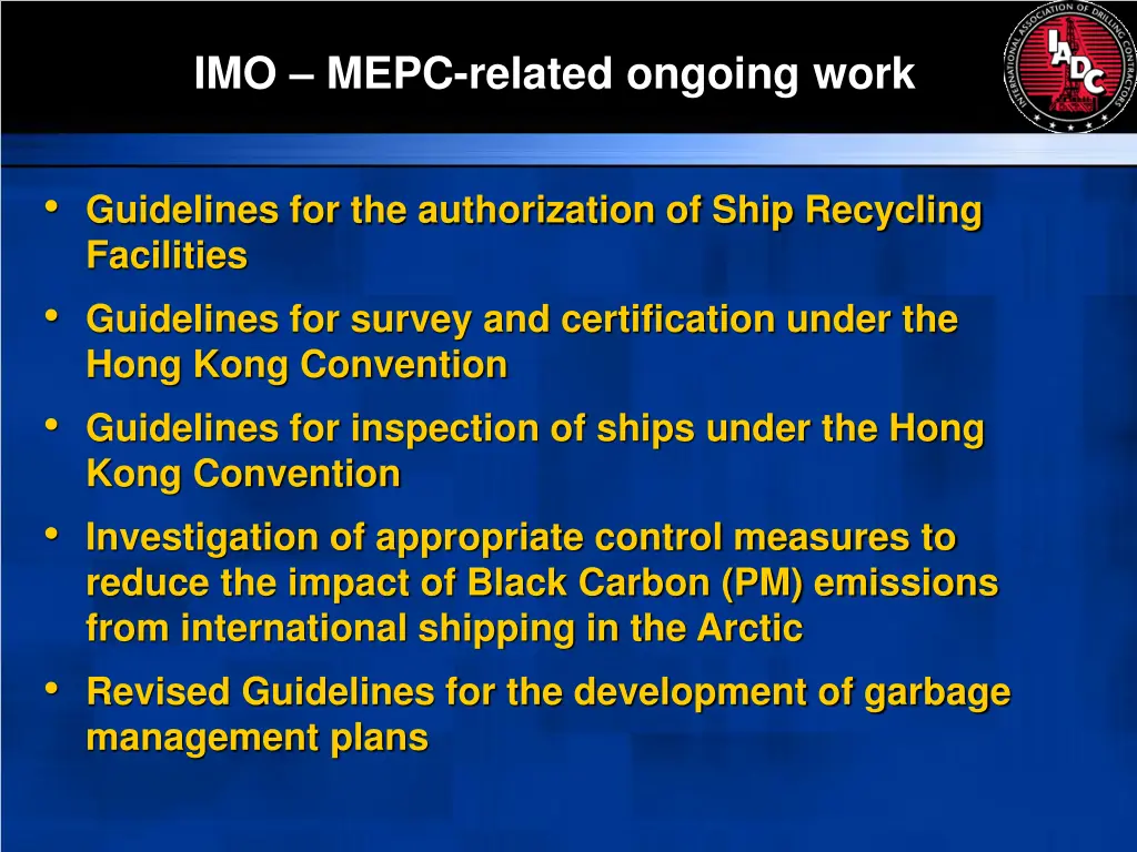 imo mepc related ongoing work 1