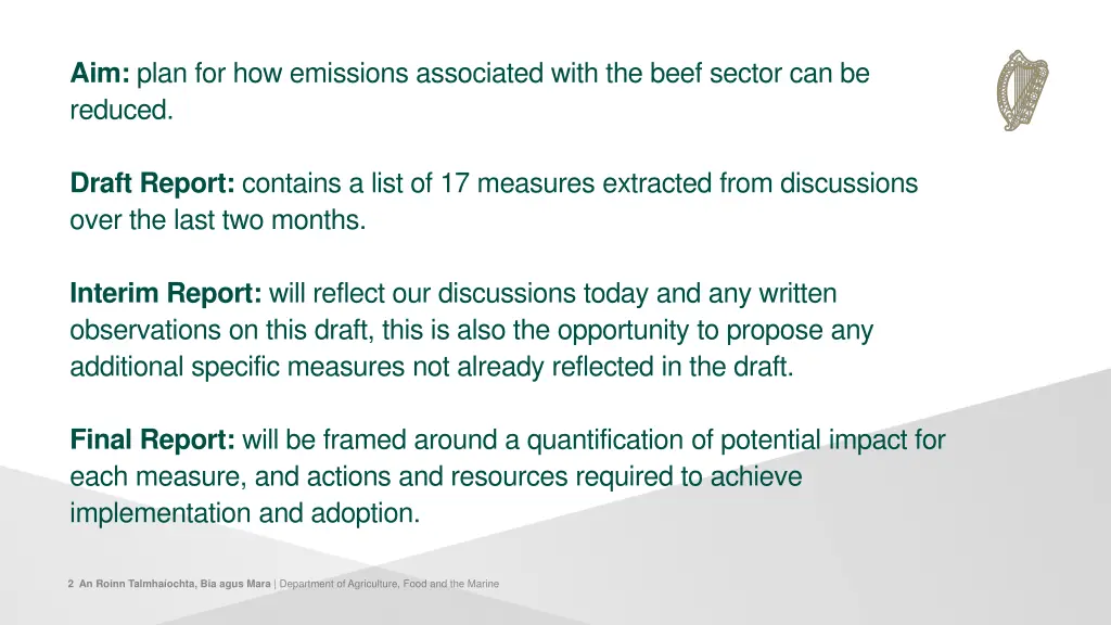 aim plan for how emissions associated with