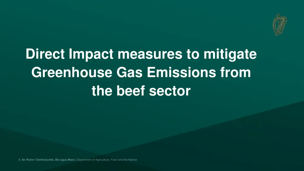 direct impact measures to mitigate greenhouse