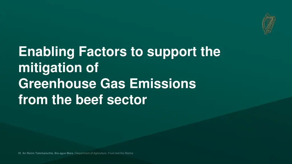 enabling factors to support the mitigation