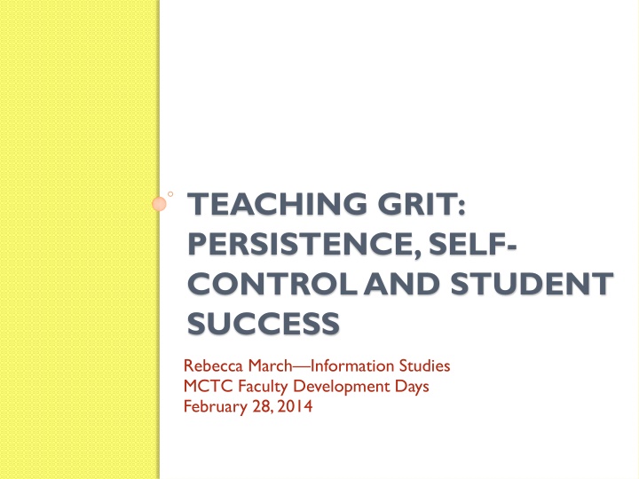 teaching grit persistence self control