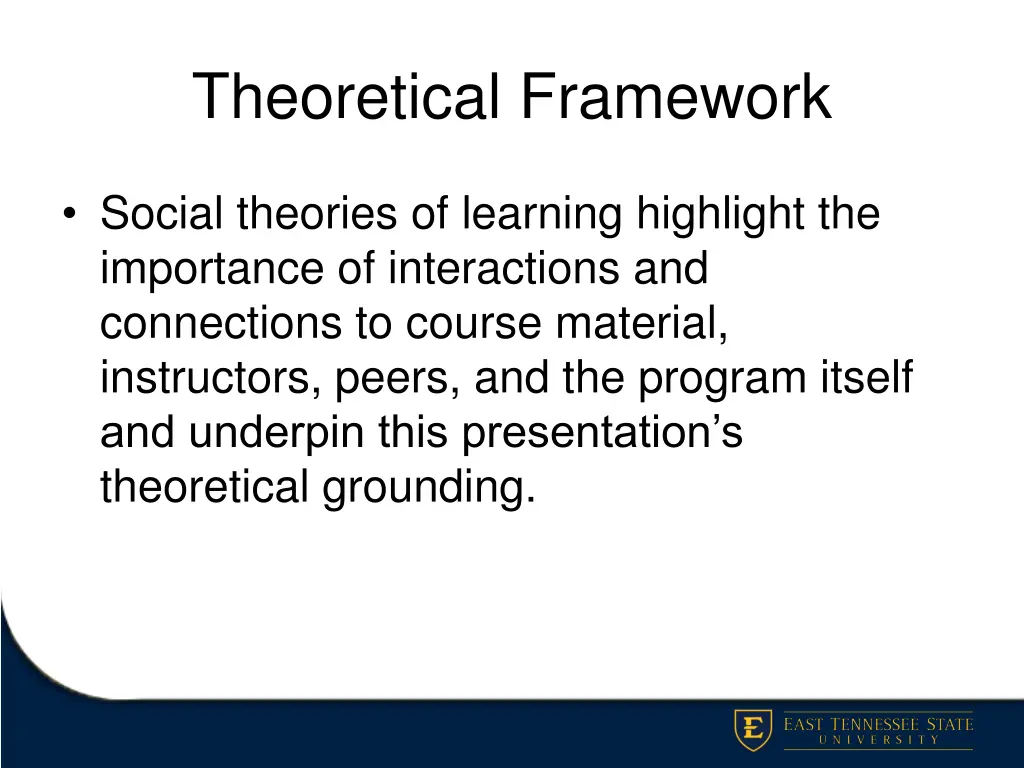 theoretical framework