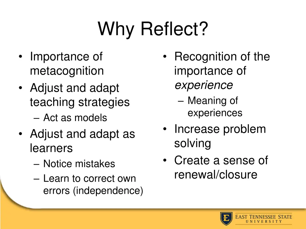 why reflect