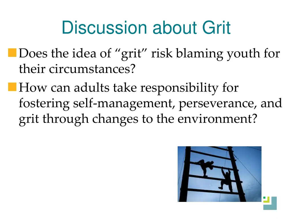 discussion about grit