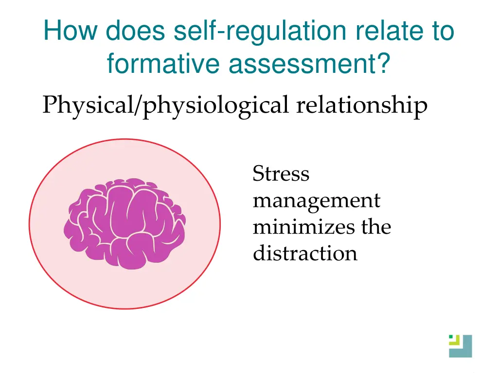 how does self regulation relate to formative 1