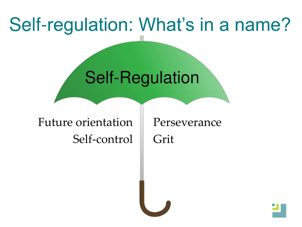 self regulation what s in a name 1