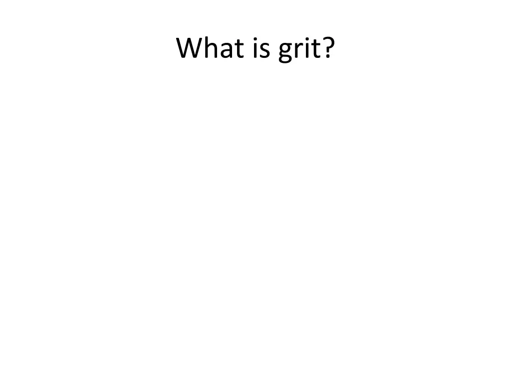 what is grit