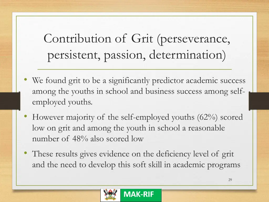 contribution of grit perseverance persistent