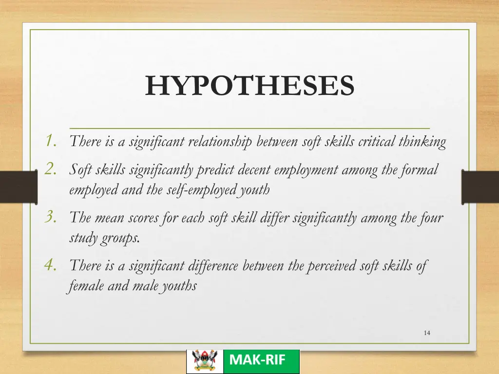 hypotheses