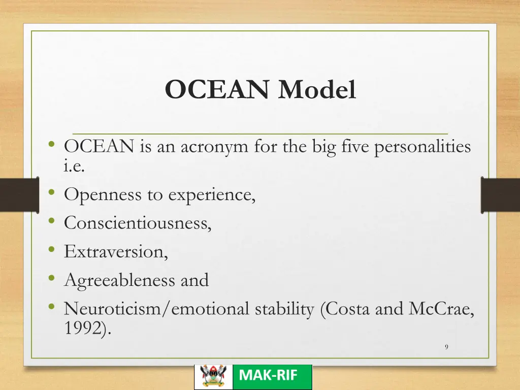 ocean model