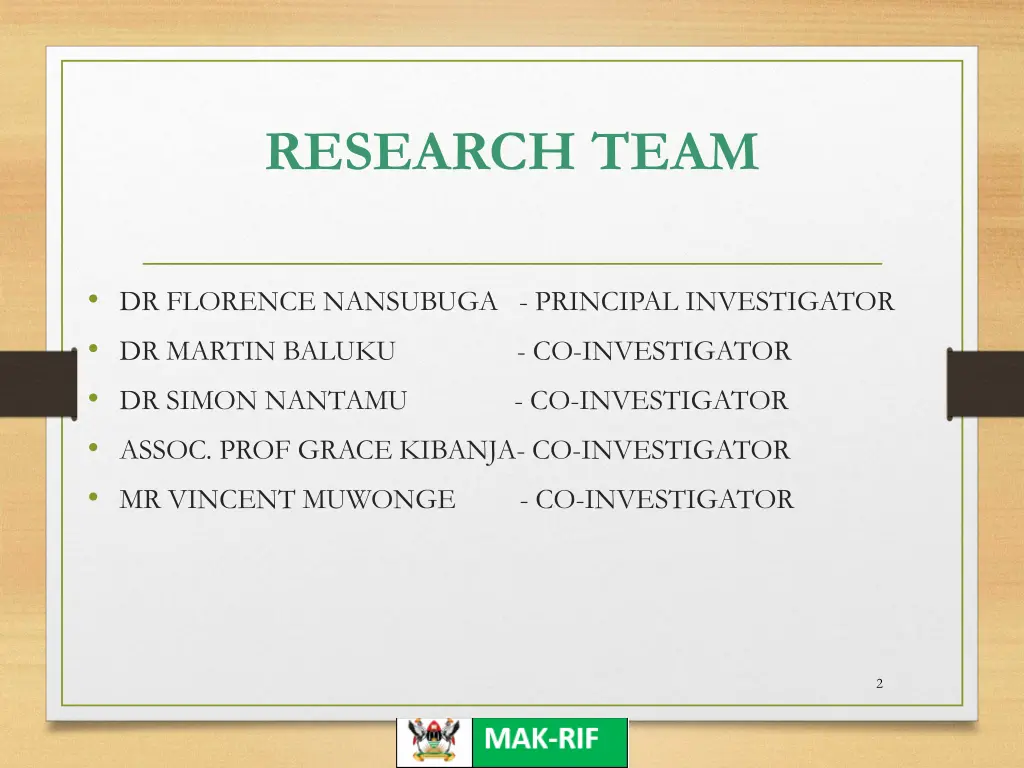 research team