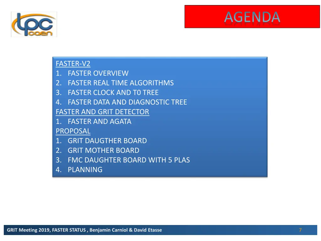 agenda 1