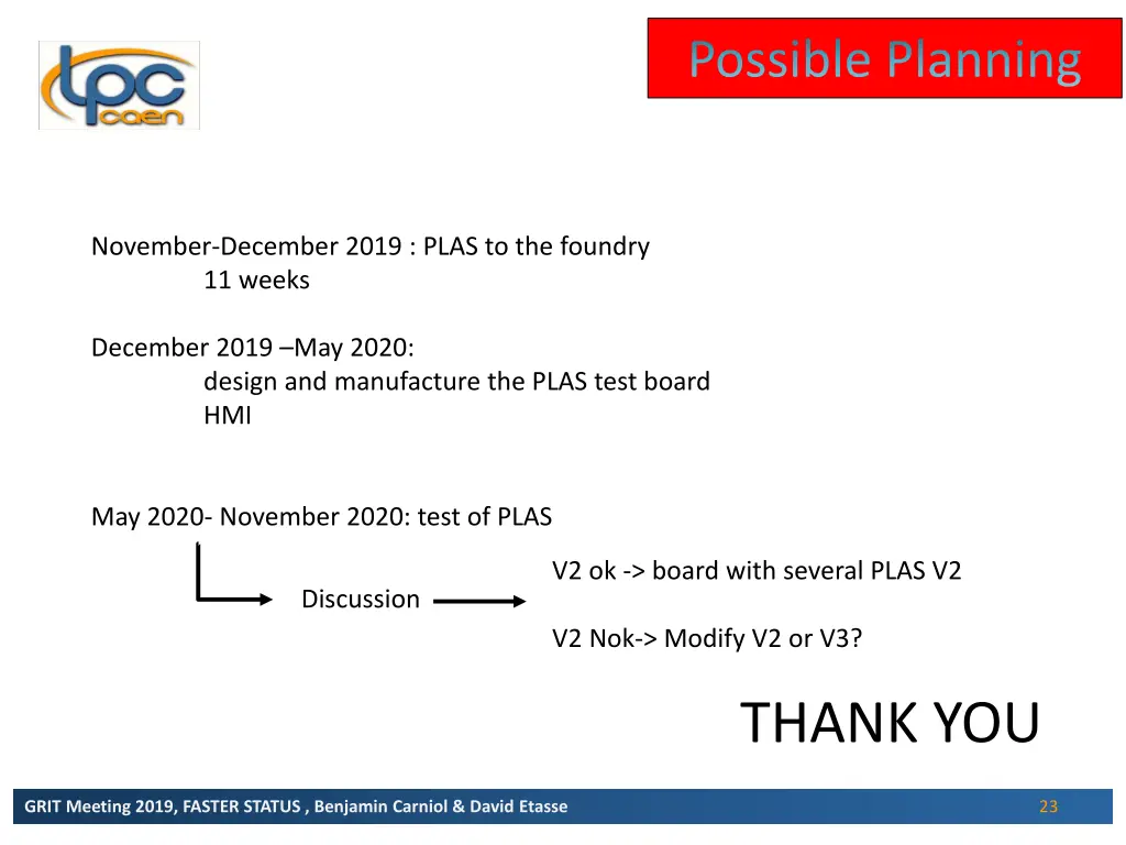 possible planning 1