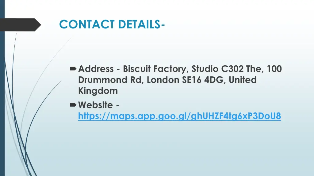 contact details