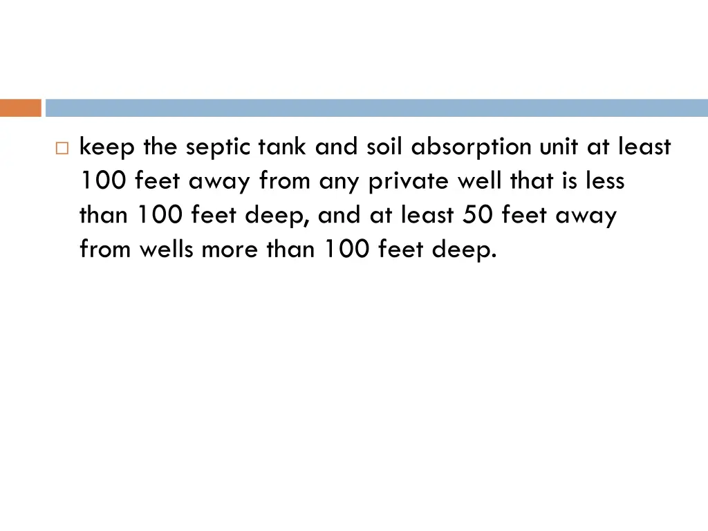 keep the septic tank and soil absorption unit