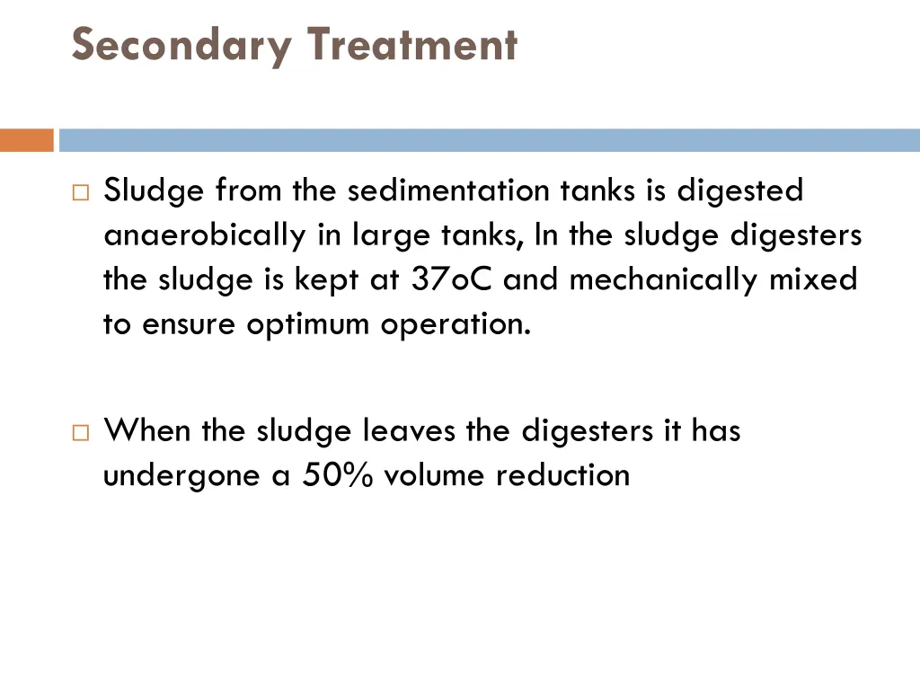 secondary treatment