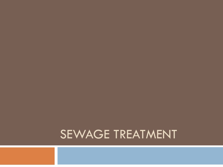 sewage treatment