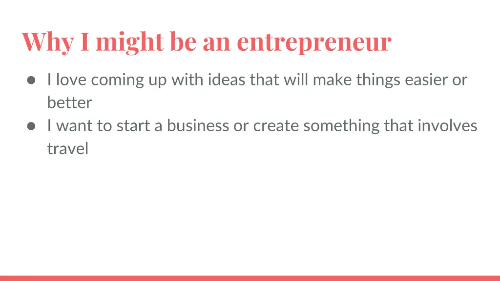 why i might be an entrepreneur