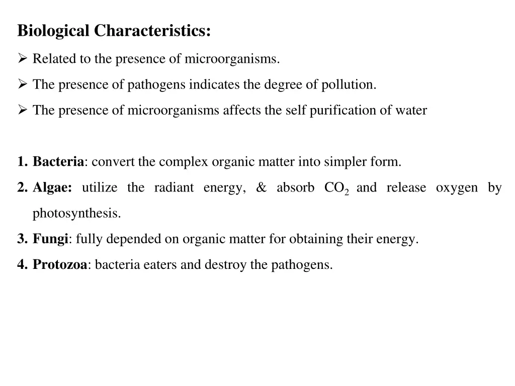 biological characteristics