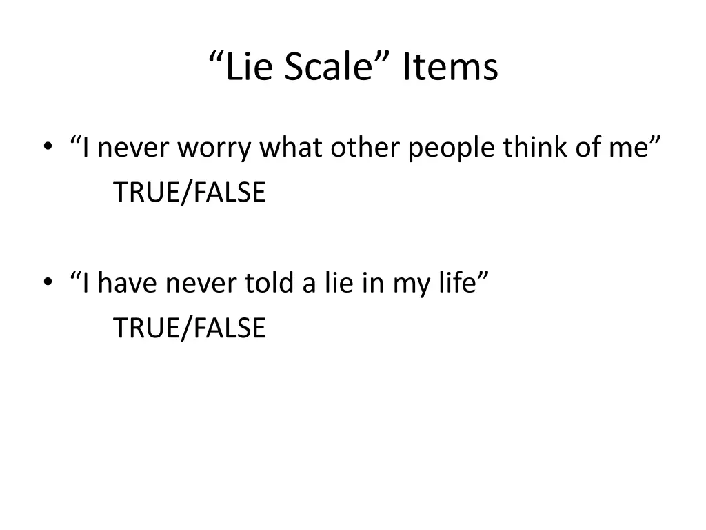 lie scale items 1