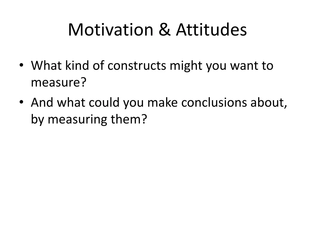 motivation attitudes