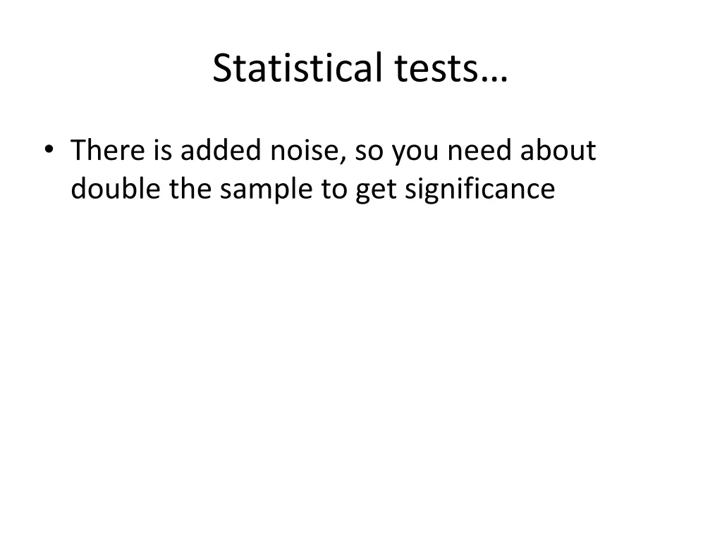 statistical tests