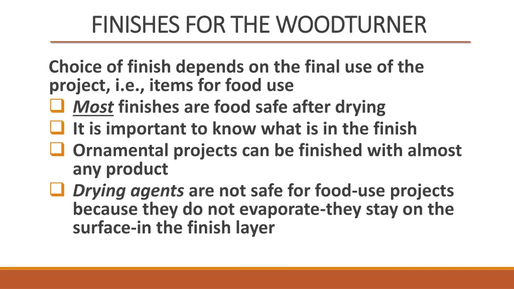 finishes for the woodturner finishes 4