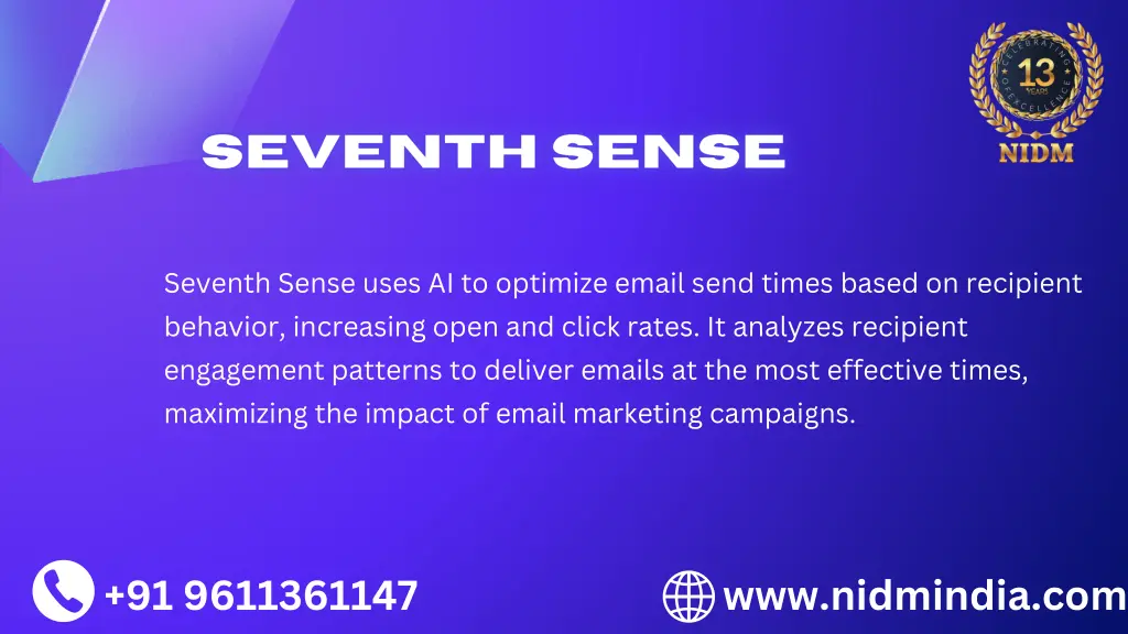 seventh sense uses ai to optimize email send