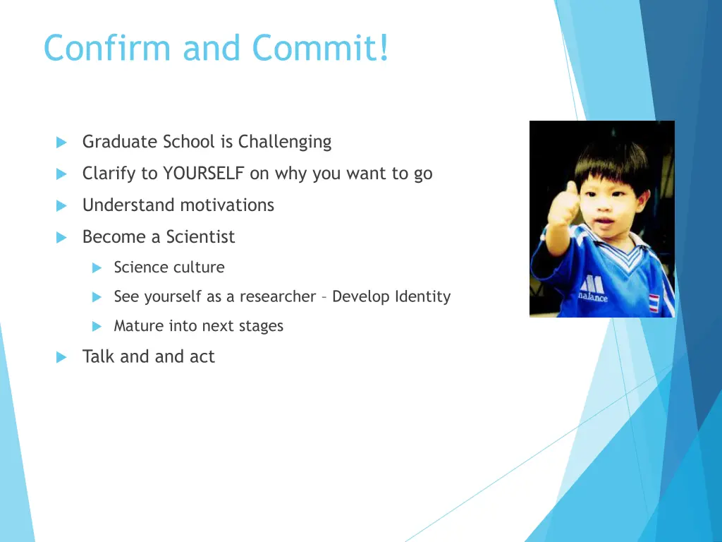 confirm and commit