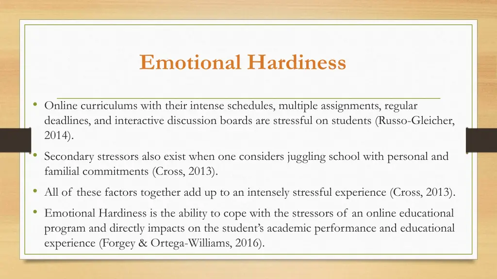 emotional hardiness