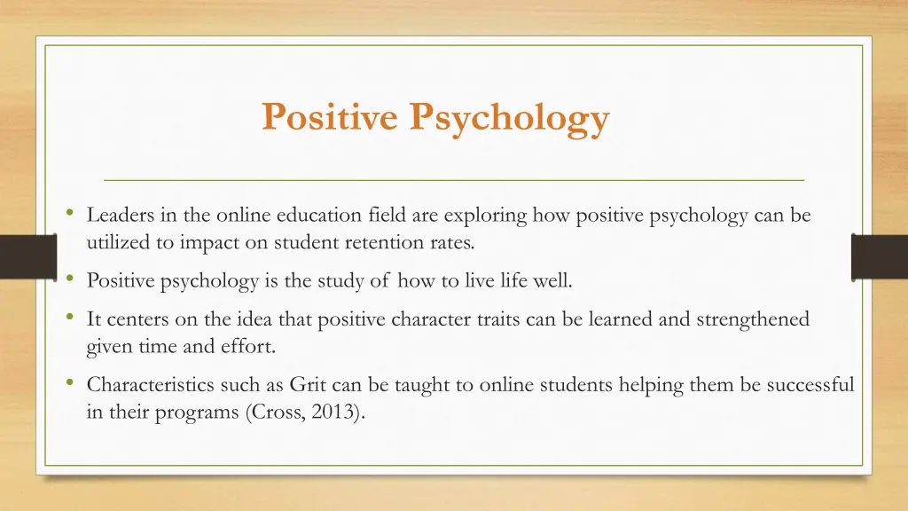 positive psychology