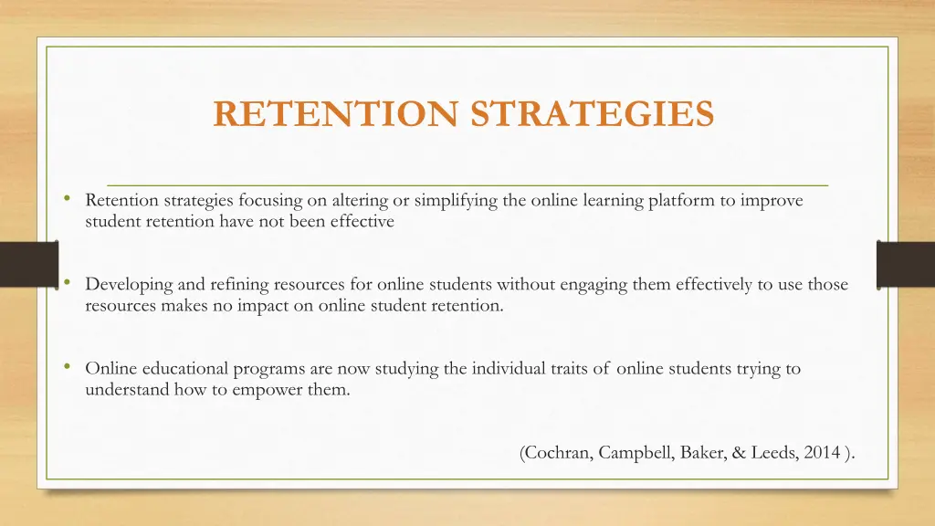 retention strategies